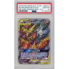 Moltres & Zapdos & Articuno GX SM210 PSA 10